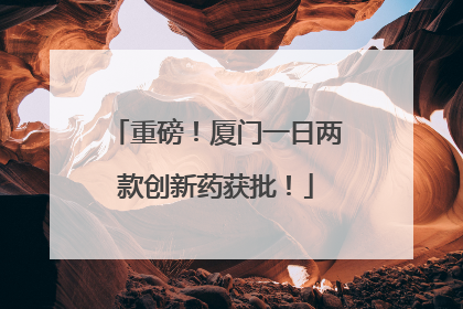 重磅！厦门一日两款创新药获批！