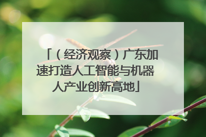 （经济观察）广东加速打造人工智能与机器人产业创新高地
