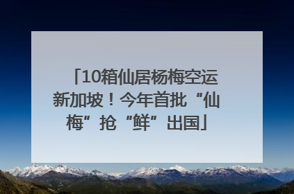 10箱仙居杨梅空运新加坡！今年首批“仙梅”抢“鲜”出国