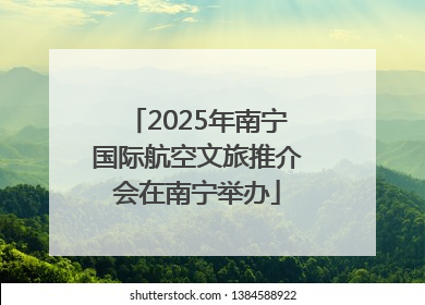 2025年南宁国际航空文旅推介会在南宁举办