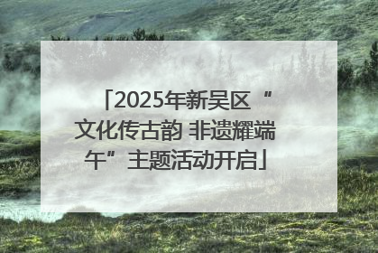 2025年新吴区“文化传古韵 非遗耀端午”主题活动开启