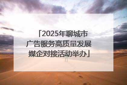 2025年聊城市广告服务高质量发展媒企对接活动举办