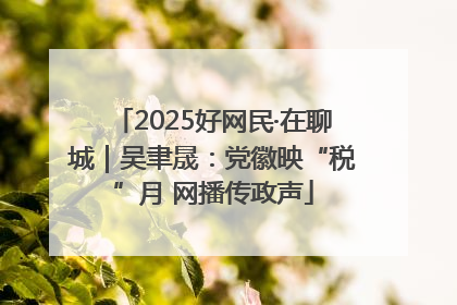 2025好网民·在聊城｜吴聿晟：党徽映“税”月 网播传政声