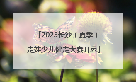 2025长沙（夏季）走娃少儿健走大赛开幕