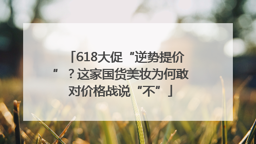 618大促“逆势提价”？这家国货美妆为何敢对价格战说“不”